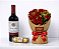 Combo Romance Clássico em Rosas e Vinho - Imagem 1