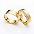 Par de Alianças Miami em Ouro18k | 6MM - Com Pedras - Imagem 1