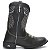 BOTA TEXANA COUNTRY MASCULINA BICO REDONDO COURO PRETO CARA DO BOI - Imagem 3
