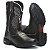 BOTA TEXANA COUNTRY MASCULINA BICO REDONDO COURO PRETO CARA DO BOI - Imagem 2