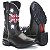 BOTA TEXANA COUNTRY MASCULINA BICO REDONDO COURO MARROM INGLATERRA - Imagem 2