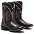 BOTA TEXANA COUNTRY MASCULINA BICO QUADRADO COURO PRETO TRIBAL - Imagem 1