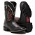 BOTA TEXANA COUNTRY MASCULINA BICO QUADRADO COURO PRETO TRIBAL - Imagem 2