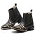 BOTINA TEXANA COUNTRY FEMININA MARROM BORDADO LASER - Imagem 2