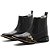 BOTINA TEXANA COUNTRY MASCULINA PRETO TIÃO CARREIRO QUADRADA - Imagem 4