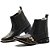 BOTINA TEXANA COUNTRY MASCULINA PRETO TIÃO CARREIRO QUADRADA - Imagem 2
