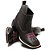 BOTINA TEXANA COUNTRY FEMININA MARROM FLOR ROSA QUADRADA - Imagem 1