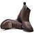 BOTINA TEXANA COUNTRY MASCULINA MARROM BEGE REDONDA - Imagem 1