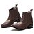 BOTINA TEXANA COUNTRY MASCULINA MARROM BEGE REDONDA - Imagem 4