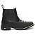 BOTINA TEXANA COUNTRY MASCULINA PRETO BEGE QUADRADA - Imagem 3