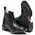 BOTINA TEXANA COUNTRY FEMININA PRETA LASER PRETO QUADRADA COURO LEGITIMO - Imagem 2
