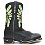 BOTINA TEXANA COUNTRY MASCULINA PRETA QUADRADA COURO BICO QUADRADO PRETO COCAR JUMP - Imagem 3