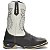 BOTA MASCULINA TEXANA COUNTRY BICO QUADRADO CANO ALTO COURO BOI CAFE JUMP - Imagem 3
