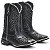 BOTA TEXANA COUNTRY FEMININA PRETA LASER PRETO QUADRADA CANO ALTO - Imagem 2