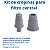 Kit de 4 Crepinas para filtro -TQ 06" ao 12" Abertura Sup.- 2,5/ Tubo Central 3/4" - H2805 e H2807 - Imagem 2