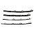 Conjunto Frisos Grade Parachoque VW Amarok V6 2019 Esquerdo - Imagem 3