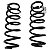 Molas BMW X4 28i 2015 2016 2017 2018 Traseiras 6787203 Par - Imagem 1