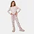 Pijama Cor Com Amor Manga Longa Calça Infantil Feminino Estrelas - Imagem 1