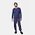 Pijama Cor Com Amor Manga Longa Calça Adulto Masculino C/ Punho Azul Jeans - Imagem 2