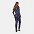 Pijama Cor Com Amor Manga Longa Calça Adulto Feminino Azul Jeans - Imagem 3
