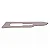 LAMINA BISTURI N15 DESCARTAVEL - AÇO CARBONO - CX/100 - UNIQMED - Imagem 2