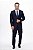 Terno Slim Masculino - Marinho Xadrez OC2222 - Imagem 1