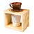 Coador de Madeira com Caneca de Vidro Uatt Naturals Celebrar - Imagem 3