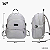Bolsa Mochila Santino Frésia - Cinza claro - Imagem 8