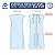 Avental Descartável em TNT Sem Manga 30 Gramas pacote com 10 unidades - Imagem 3