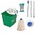 Conjunto Mopinho Bralimpia VERDE Limpeza De Pisos 12l esponj - Imagem 1