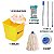 Conjunto Mopinho Bralimpia AMARELO  Limpeza De Pisos 12l esp - Imagem 2
