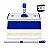 1 Armação Bralimpia Flat Mop 1 Cabo e 1 fibra azul e 1 REFIL - Imagem 6