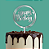 Topo de Bolo Prata Happy Birthday Topper - Imagem 2
