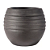 TERRANO VASO CANELA PRETO 34CM - Imagem 1