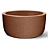 Vaso Grafiato Redondo Baixo 15 7L Cor Ferrugem Nutriplan - Imagem 3