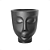 Vaso Para Planta Face Rosto Menino N21 Nutriplan Preto - Imagem 1