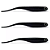 FISHING ISCAS R-SHAD 12CM BLACK MONSTER 3X 3UN - Imagem 1
