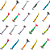 KIT 20 UN ISCAS PIRATAS FISHING TURBO 7,5CM 8,5CM 9,5CM - Imagem 3