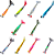 KIT 10 UN ISCAS PIRATAS FISHING TURBO 7,5CM 8,5CM 9,5CM - Imagem 1