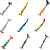 KIT 9 UN ISCAS PIRATAS FISHING TURBO 8,5CM - Imagem 3