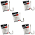 ALBATROZ KIT 5 CARTELAS ANZOL FARPA 4330 NIQ N06 32UN CADA - Imagem 3