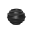 NUTRIPLAN VASO WAVE OVAL 19 COR PRETO 1UN - Imagem 3