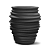 NUTRIPLAN VASO WAVE REDONDO 62 PRETO - Imagem 4
