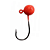 CHUMBADA ANZOL JIG HEAD 3/0 90⁰ FACETADA 20G VERMELHO - Imagem 1