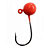CHUMBADA ANZOL JIG HEAD 3/0 90° ESFÉRICO 14G VERMELHO - Imagem 3