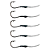 KIT 5UN MORIAH PESCA SUPORTE HOOK UNIDADE ANZOL 08 - Imagem 4