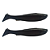 MONSTER 3X ISCAS SHADS YOSHI 15CM BLACK 2UN - Imagem 3