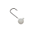 CHUMBADA ANZOL JIG HEAD 1/0 90 FACETADA 5G BRANCO - Imagem 1