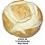 Pão Artificial Para Santa Ceia ou Decoração Italiano M 17cm de Diâmetro - Imagem 1
