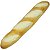 Pão Artificial Para Santa Ceia Baguette M - Imagem 2